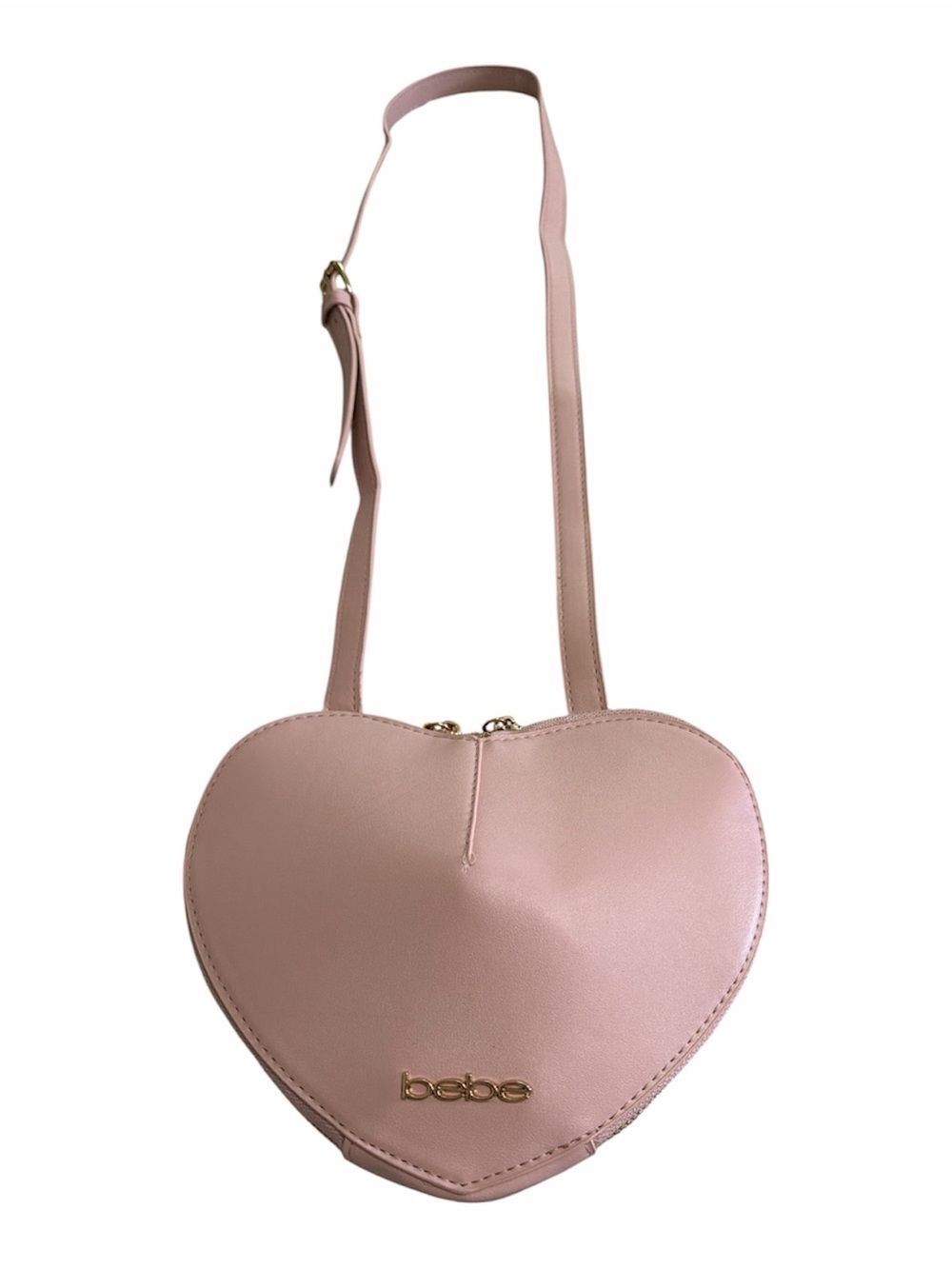 bebe Heart-Shaped Crossbody Bag in Dark Blush MSRP $69